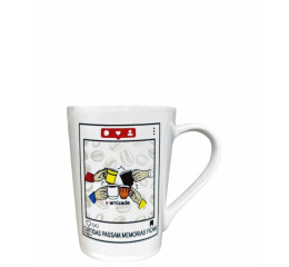 CANECA PORC. MOLDULAR AMIZADE 250ML CM04